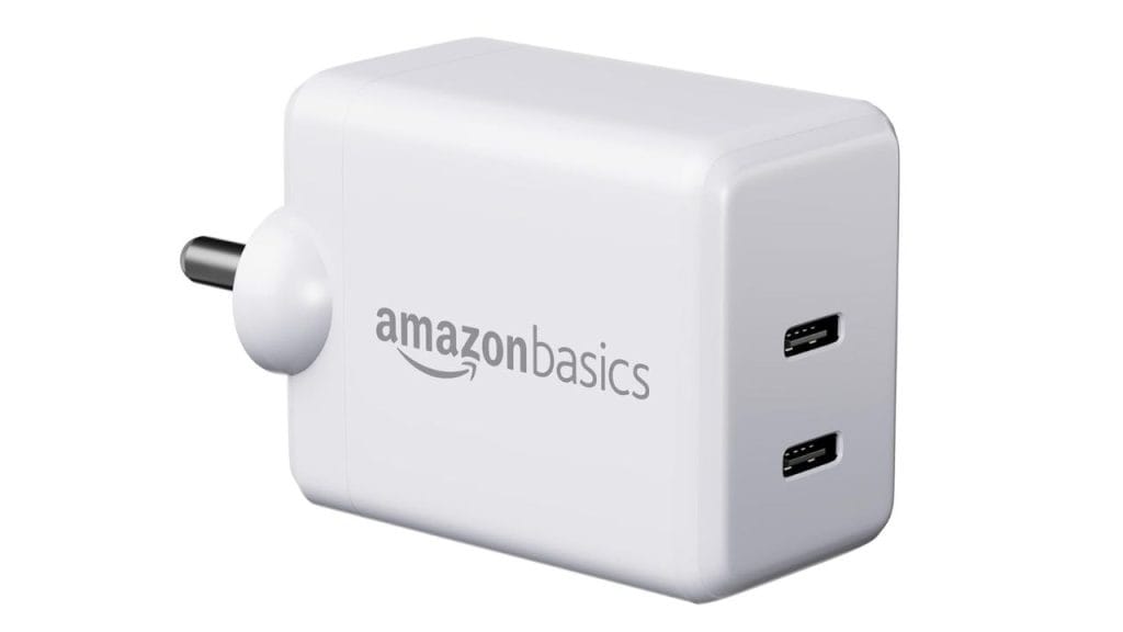 Amazon Basics 45W Dual Type C PD Adapter