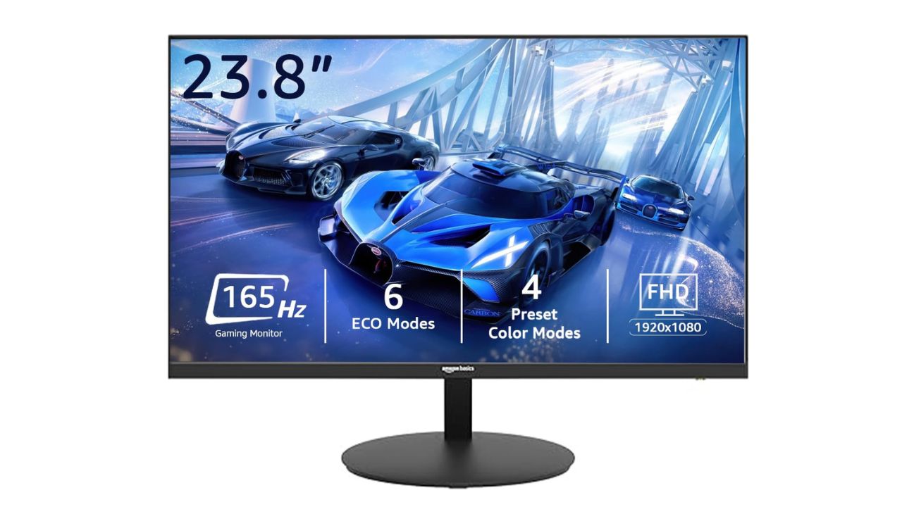 Amazon Basics Ultra Slim 23.8 inch Full HD 165Hz Gaming Monitor
