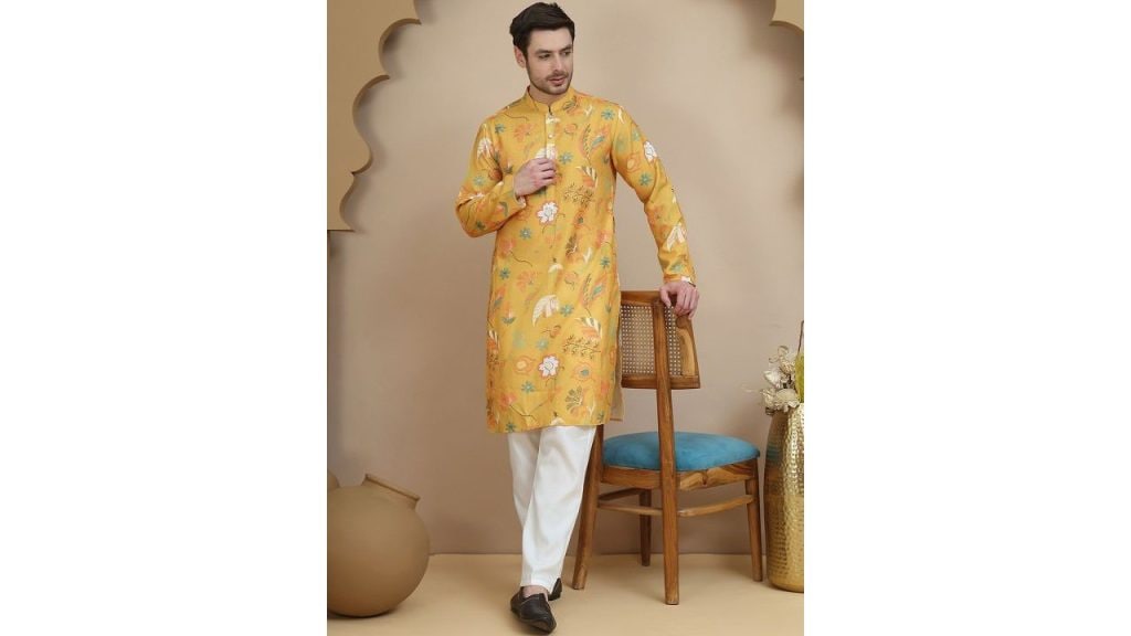 Anouk Rustic Floral Kurta with Pyjamas