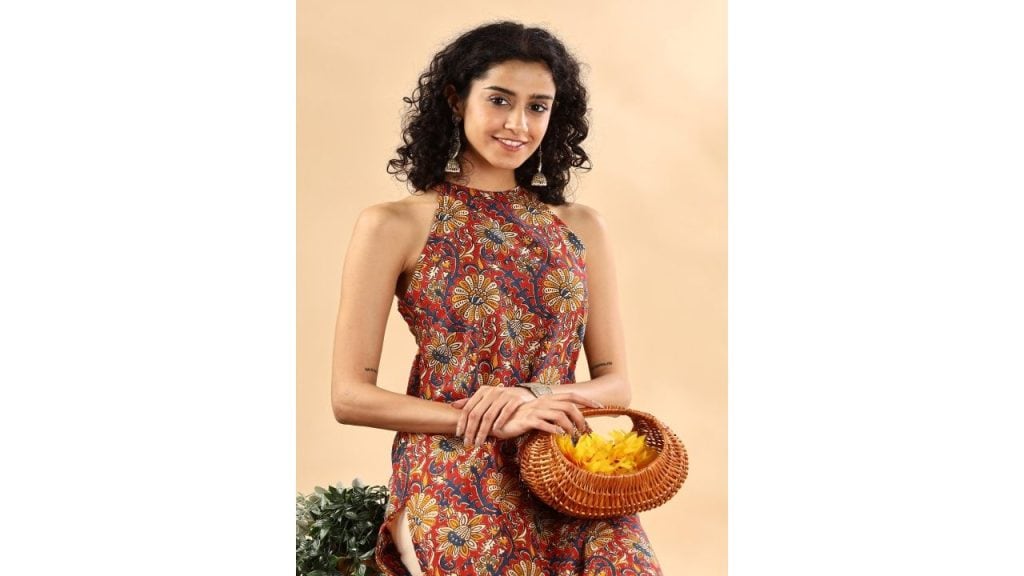 Anouk’s Floral Halter Kurta: Tradition with a Twist