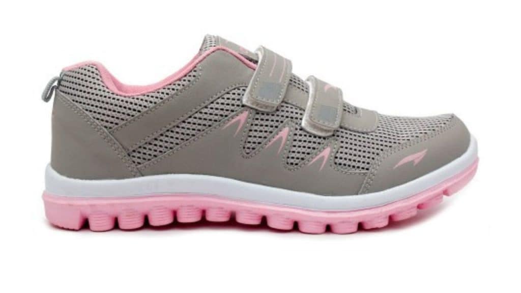Asian Women Grey Mesh Running Shoes
