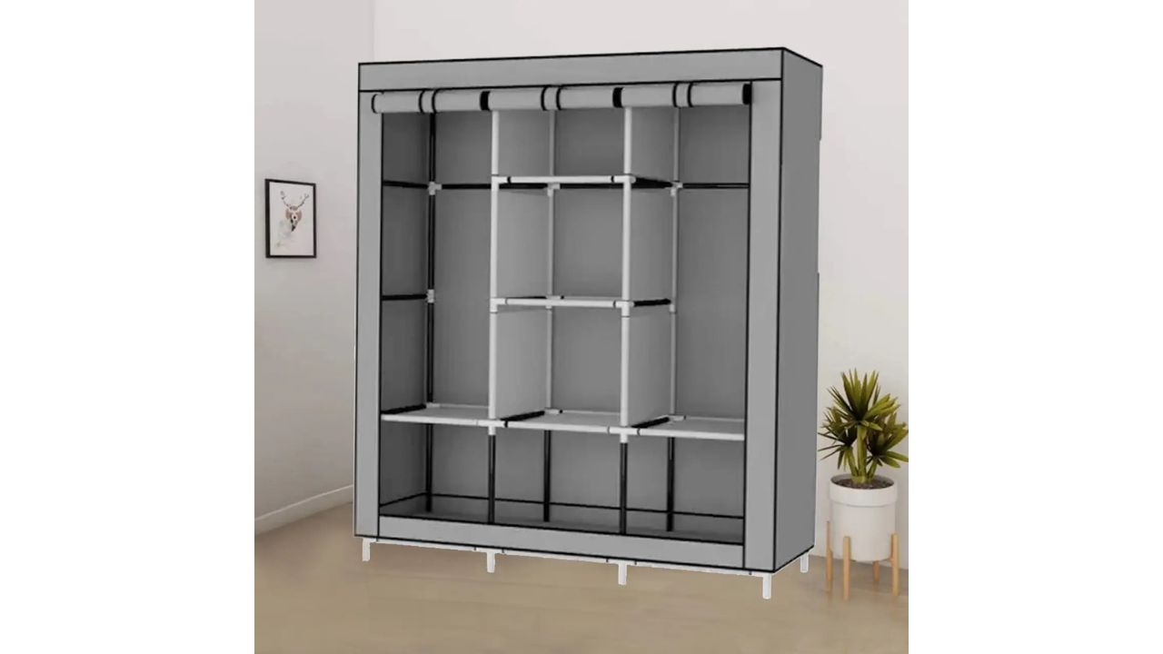 Attache Carbon Steel Collapsible Wardrobe