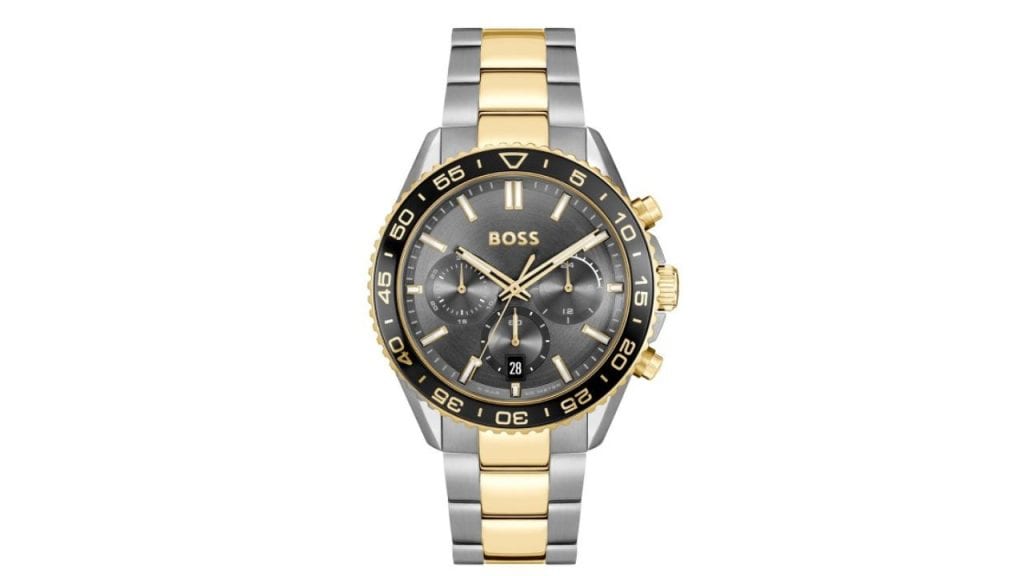 BOSS Men Runner Stainless Steel Bracelet Style Analogue Chronograph Watch