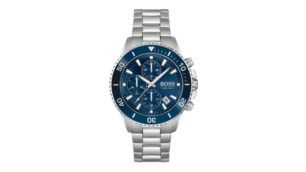 BOSSMen Admiral Brass Dial & Stainless Steel Straps Analogue Chronograph Watch 1513907