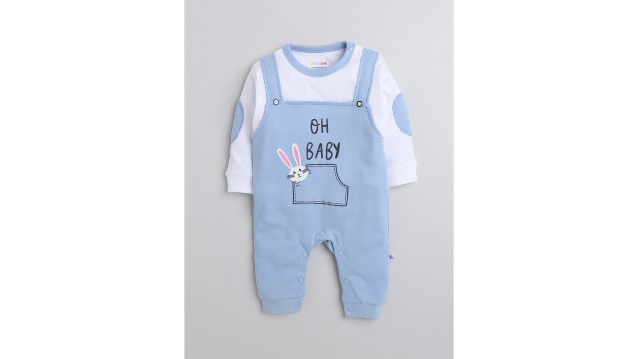 BUMZEE Infant Boys Printed Pure Cotton Romper