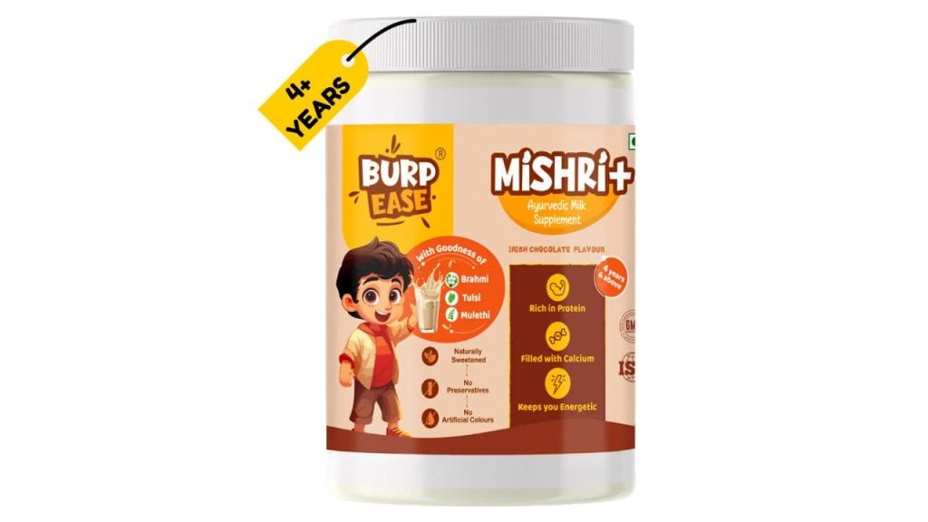 BURPEASE Mishri Chocolate Milk Supplement for Kids