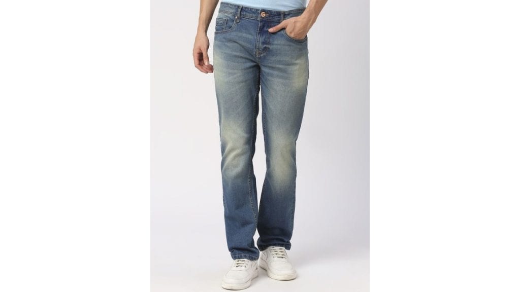 Being HumanMen Slim Straight Fit Clean Look Light Fade Jeans