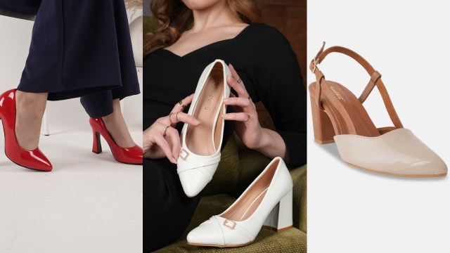 Best 5 Pointed Toe Block Heels