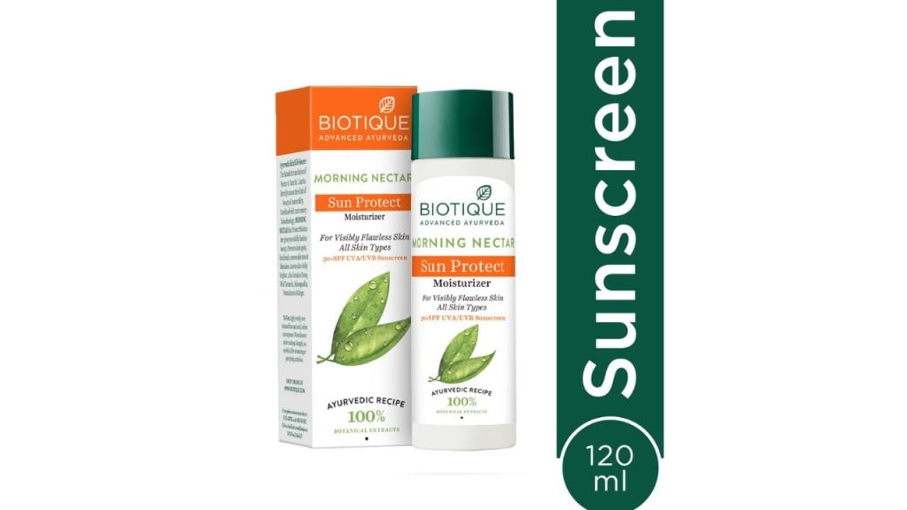 BiotiqueMorning Nectar SunProtect 30+SPF UVA+UVB Visibly Flawless Skin Moisturizer 120ml
