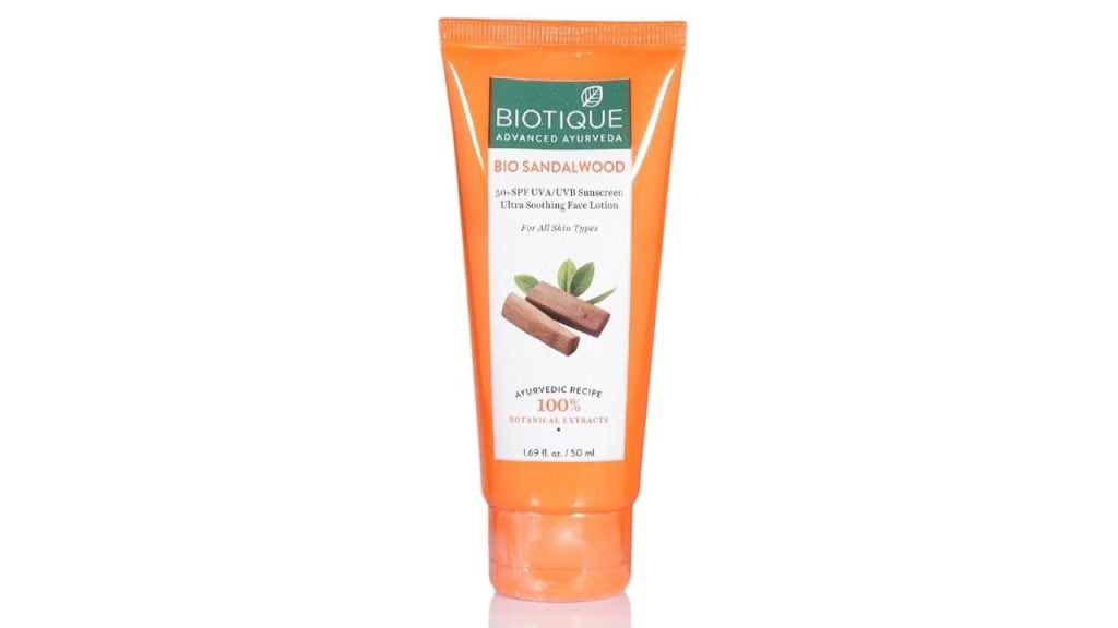 BiotiqueSun Shield Sandalwood 50+SPF Ultra Protective Sunscreen Lotion 50 ml