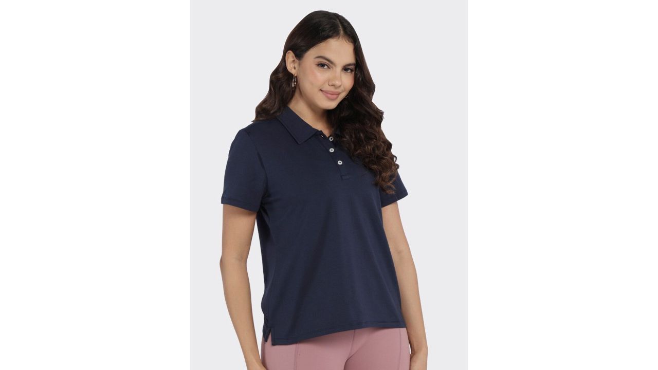 Blissclub Polo Collar Short Sleeves Sports T-shirt