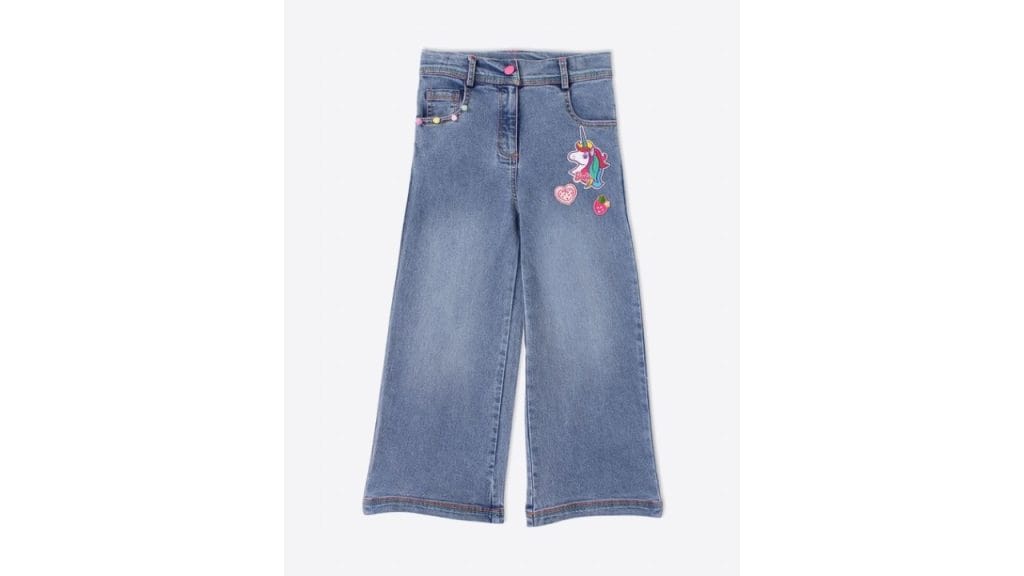 CUTECUMBER Girls Relaxed Fit Clean Look Stretchable Jeans