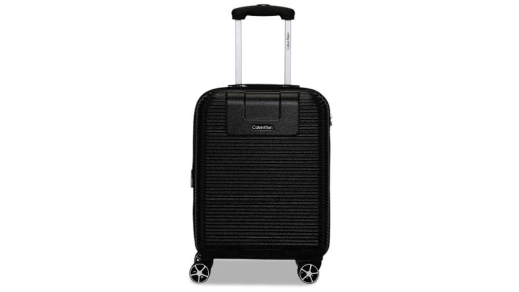 Calvin Klein AVENUE Range Black Hard 20" Cabin Luggage