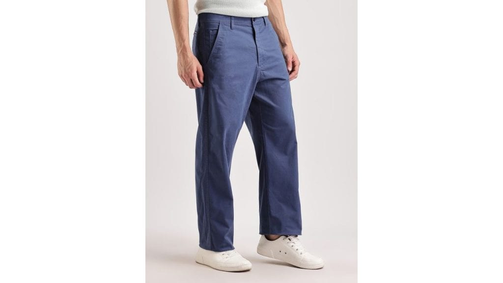 Calvin Klein Jeans Men Relaxed Loose Fit Chinos Trousers