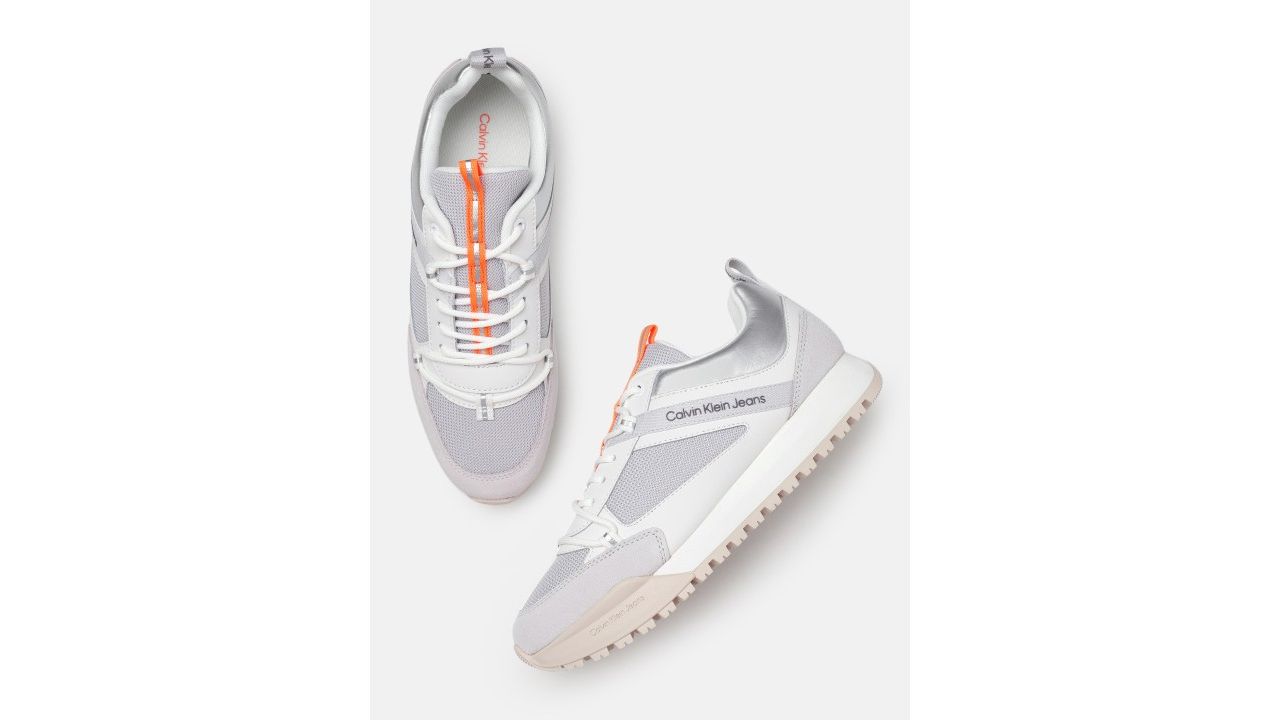 Calvin Klein Men Leather Sneakers