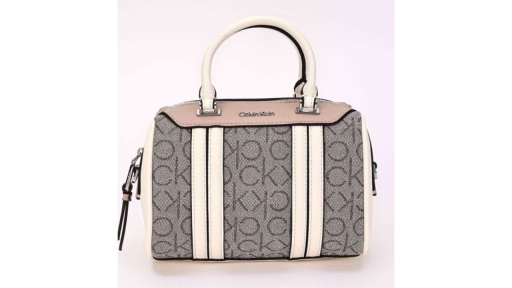 Calvin Klein Printed PVC Structured Handheld Bag