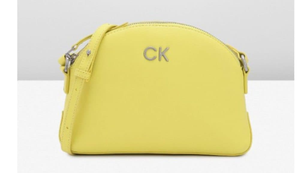 Calvin Klein Women Solid Sling Bag (Lime Green)
