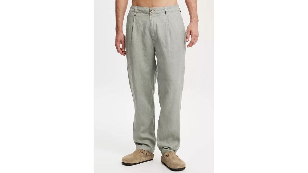 Cotton On Linen Pleat Pants