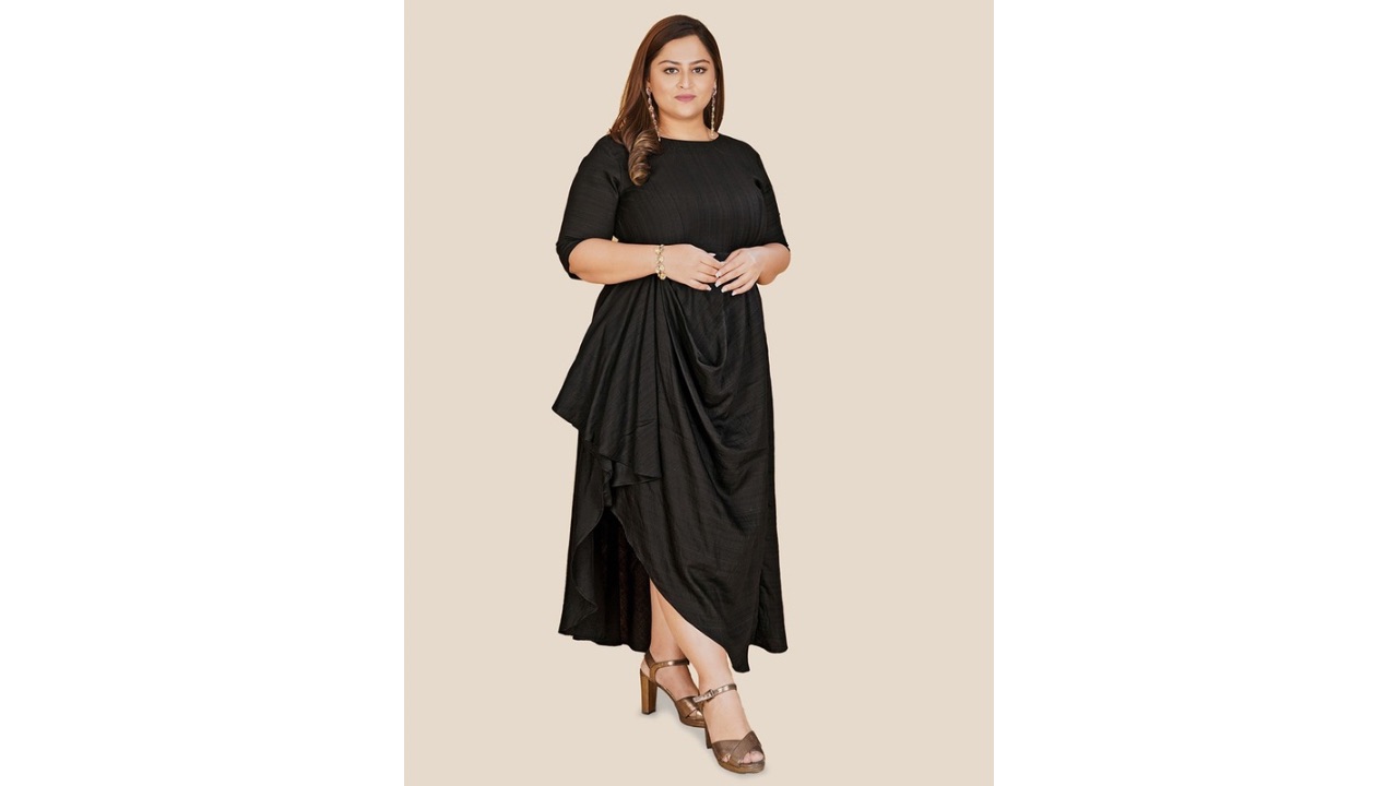 Curvy Lane Women Plus Size Gathered Maxi Dress