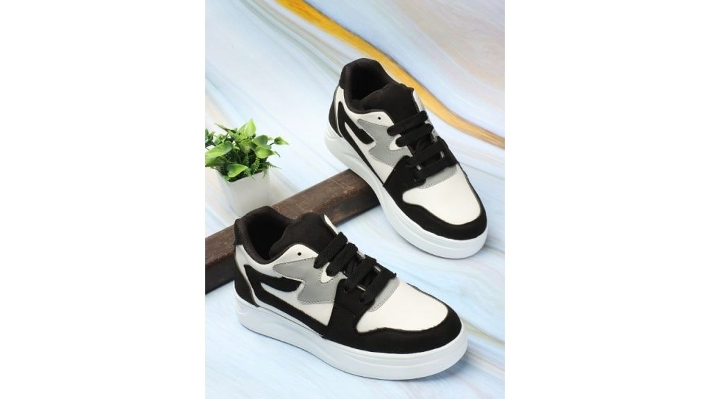 Denill Women Colourblocked Comfort Insole Basics Sneakers