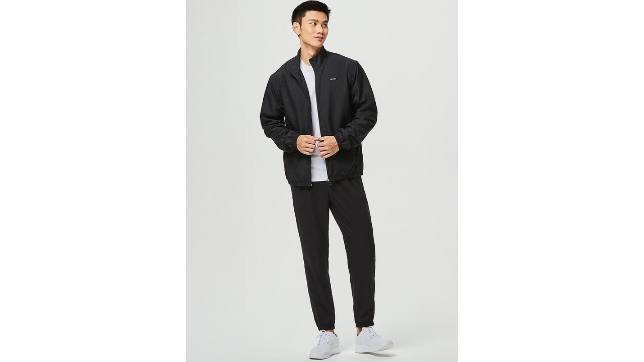 Domyos By Decathlon Men Black Lightweight Training or Gym Sporty Training Jacket