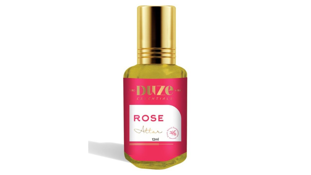 Duze Essentials Rose Long Lasting Natural & Alcohol Free Attar