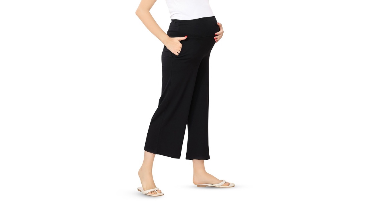 EASY MOM Women Maternity Solid Palazzos