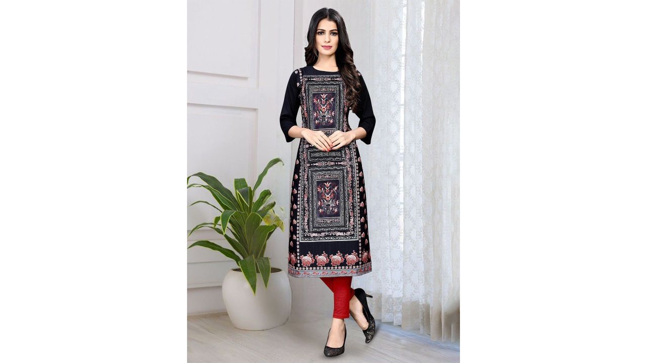 Ethnic Motifs Daily Straight Kurtas (Set of 2)