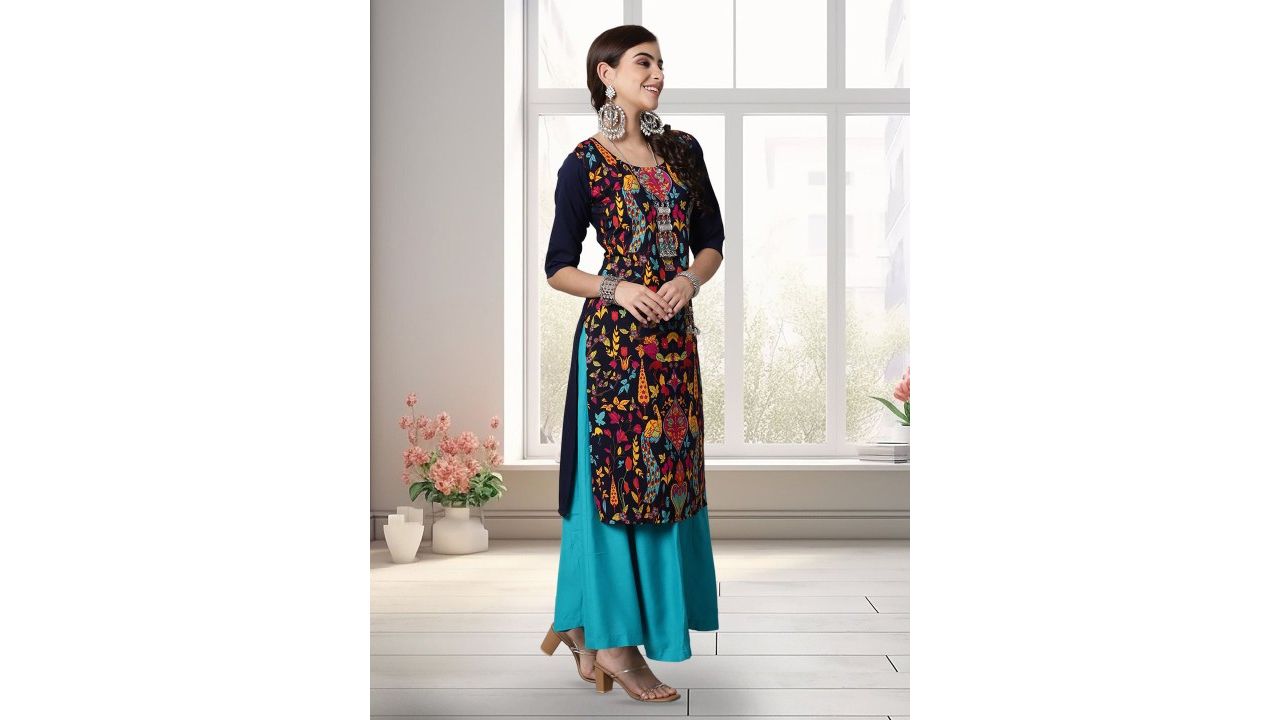 Ethnic Motifs Printed Kurta Set (Pack of 2)