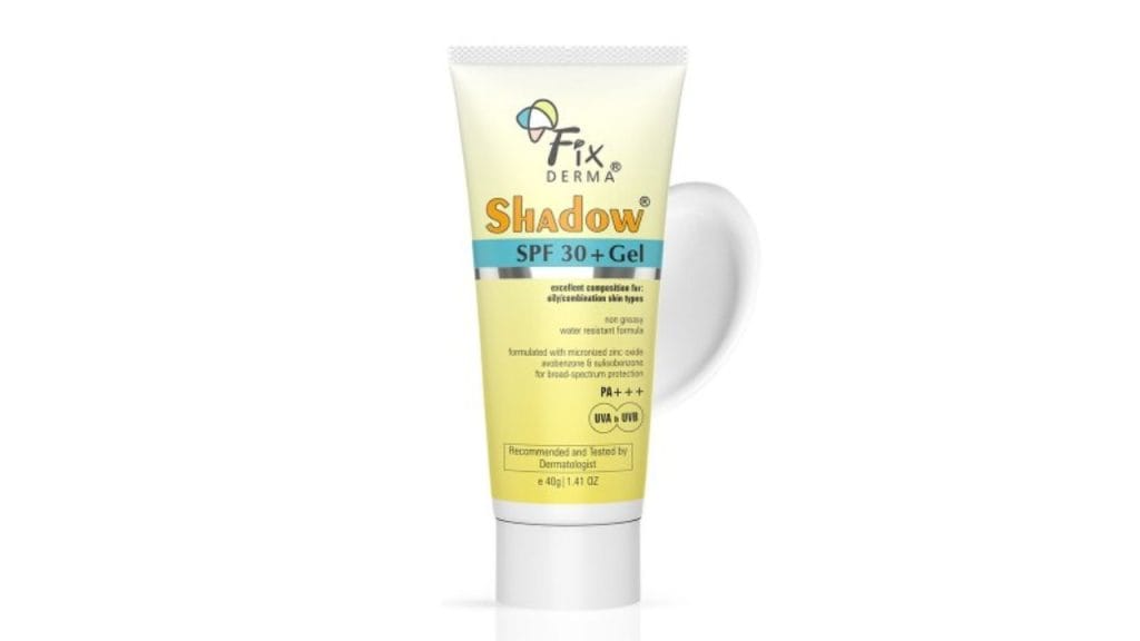 FIXDERMA Shadow Sunscreen SPF 30+ Gel for Oily Skin with PA+++ Protection - 40 g