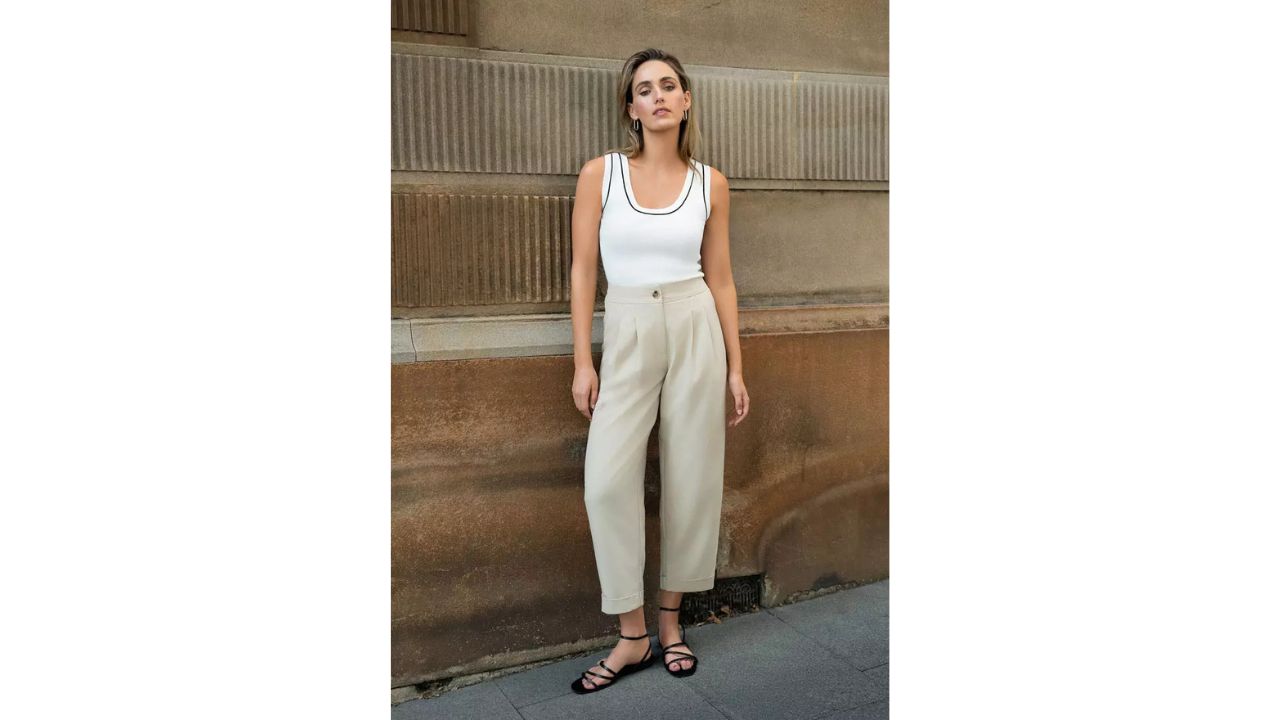 FORCAST Antonia Relaxed Cuff Pants