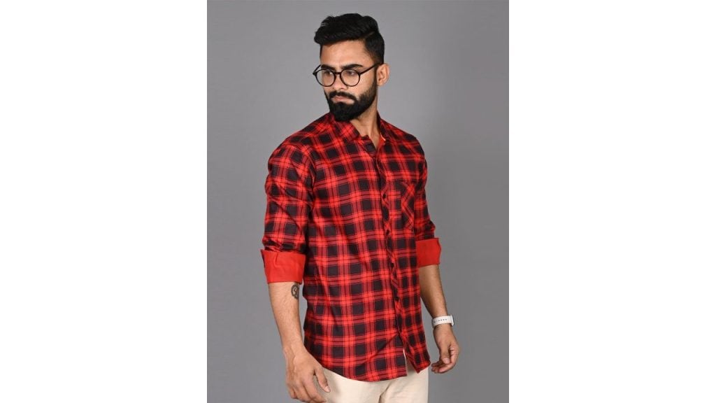 FUBAR Slim Fit Opaque Checked Casual Shirt