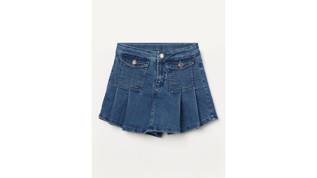 Fame Forever by Lifestyle Girls Cotton Pleated Knee Length Skort