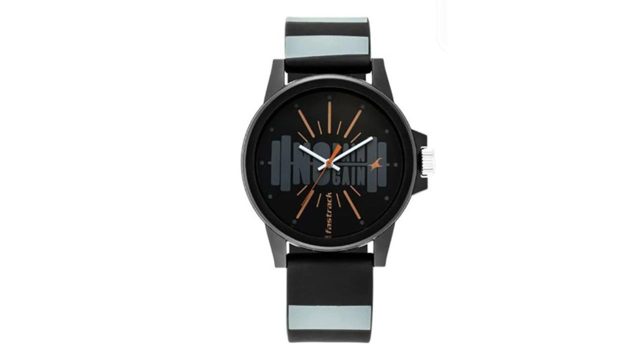Fastrack Unisex Black Printed Dial & Straps Analogue Watch 68012PP15
