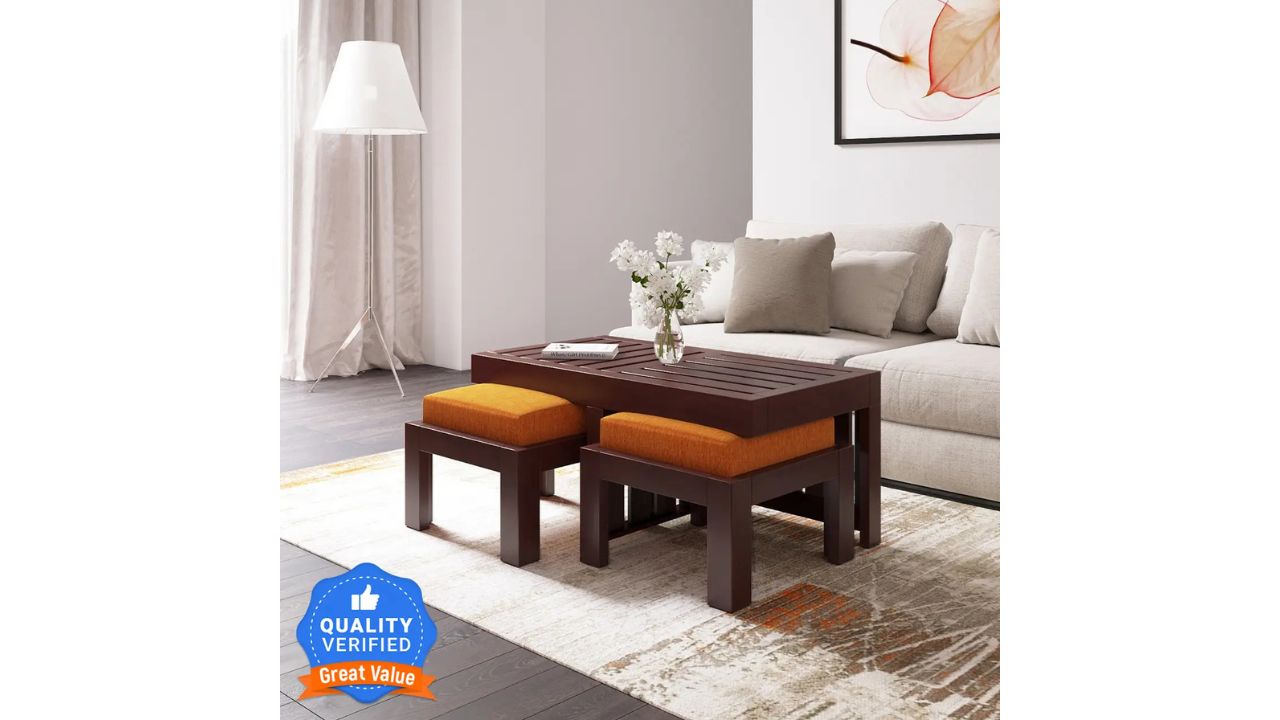 Flipkart Perfect Homes PureWood Sheesham Coffee Table
