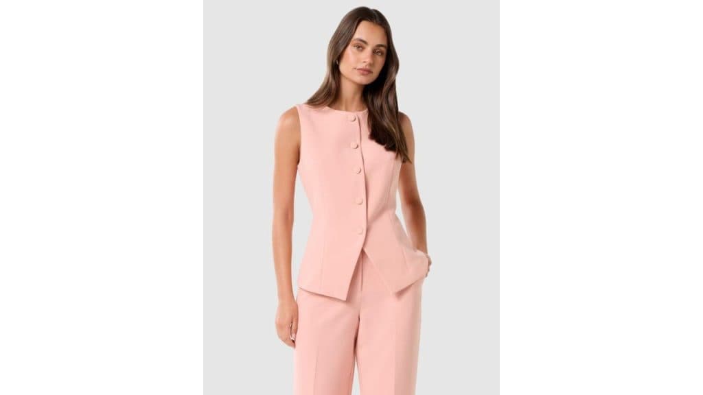 Forever New Toni High Neck Waistcoat