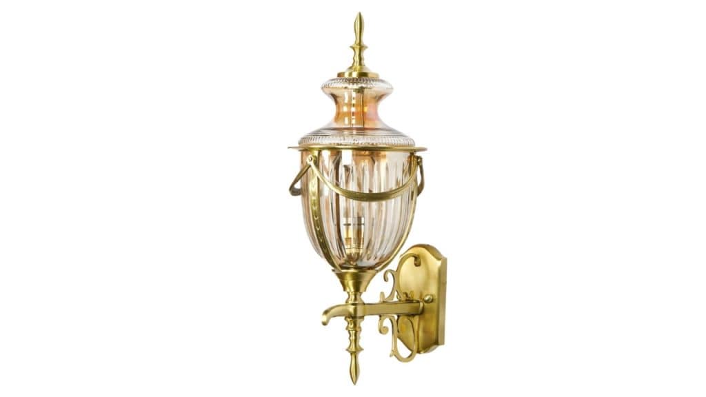 Fos Lighting Glass Trophy Shape Wall Outdoor Lamp