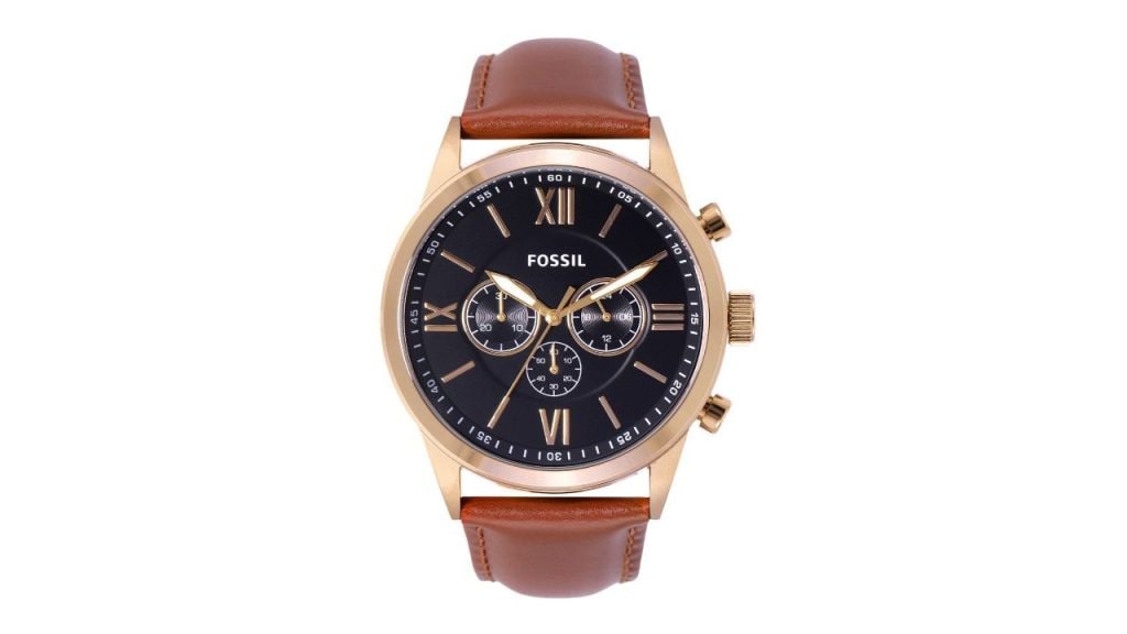 Fossil Men Black Chronograph Analogue Watch BQ2261