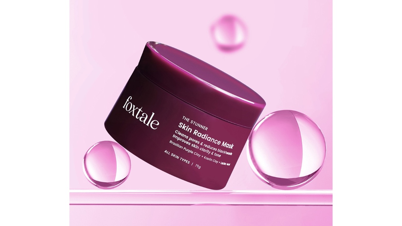 Foxtale DeTan Skin Mask with Lactic Acid & Brazilian Purple Clay for Glowing Skin - 75g