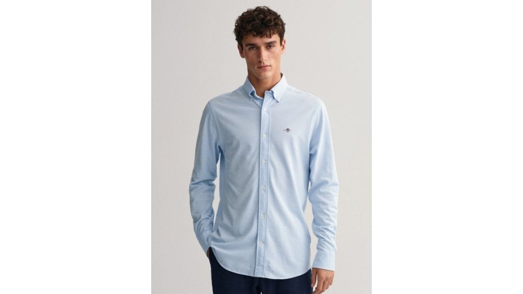GANTSolid Button Down Regular Fit Shirt