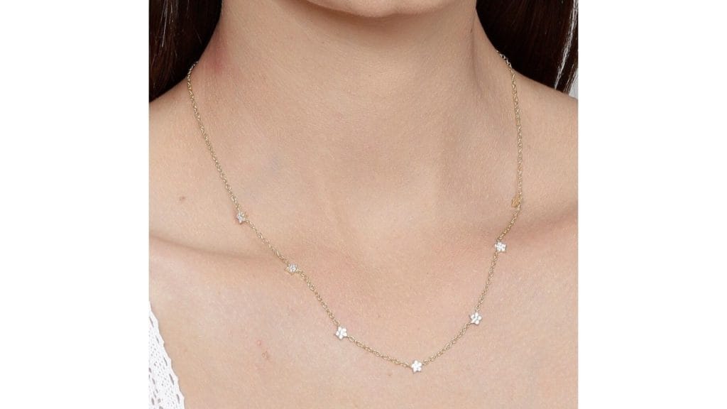 GIVA 925 Silver Golden Star Constellation Necklace