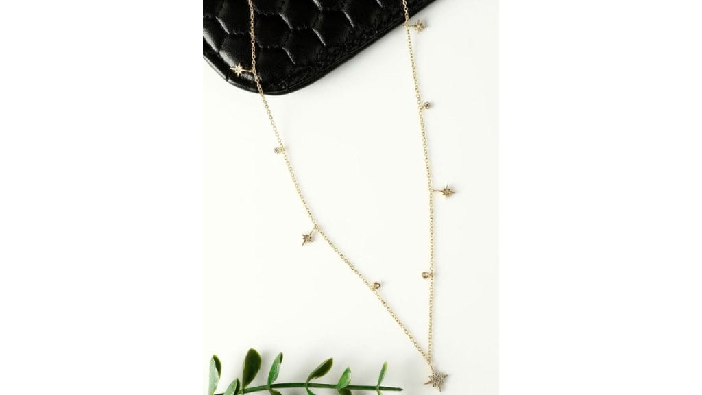 GIVA925 Sterling Silver 18k Gold Plated Constellation Drop Necklace
