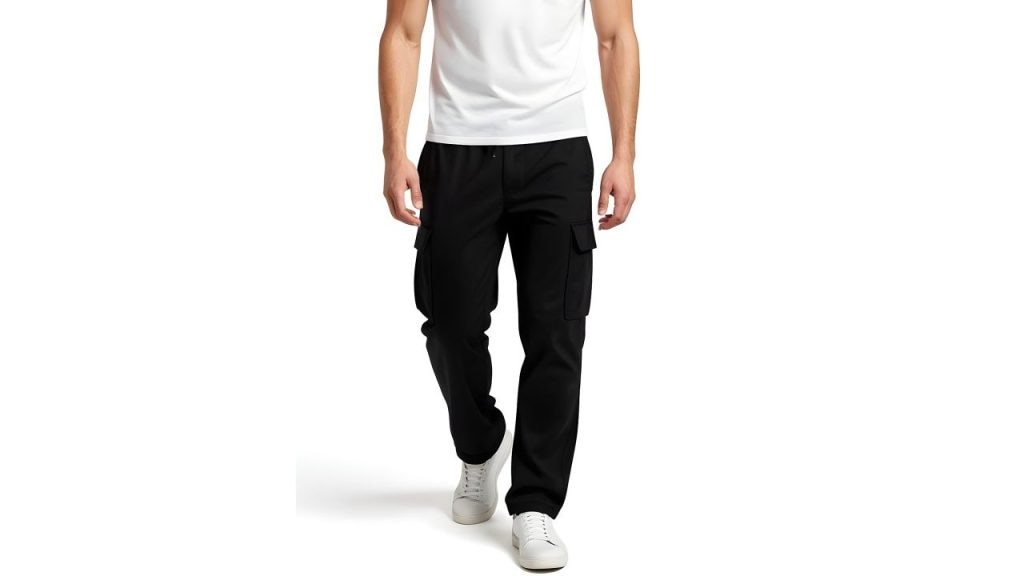 Glitchez Men Cotton Relaxed Fit Cargo Trousers