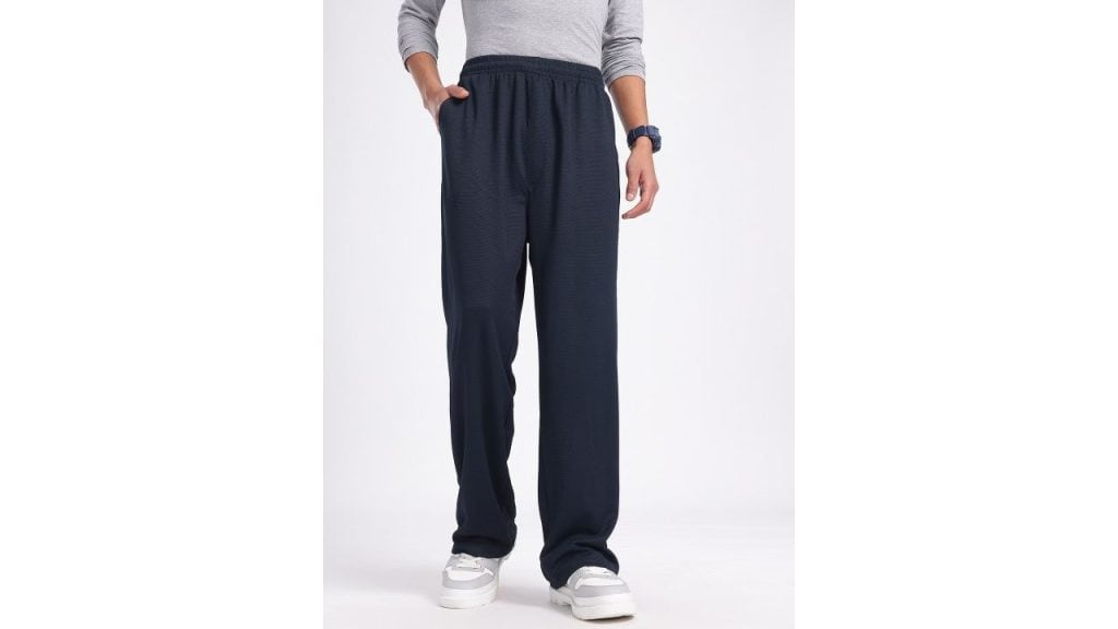 Glitchez Waffle Knit Loose Fit Trousers