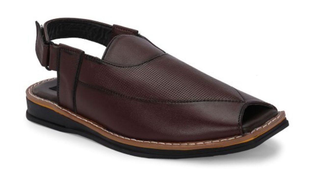 HERE&NOW Men PU Shoe-Style Sandals