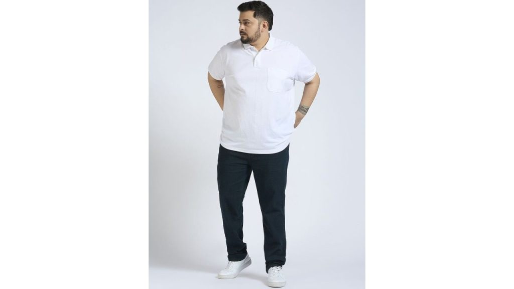 HJ HASASI Men Mid-Rise Plus Size Stretchable Jeans