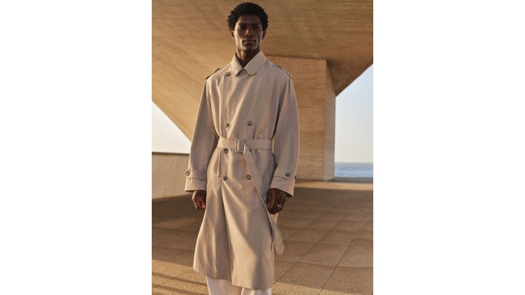 H&M Men Relaxed Fit Trench Coat