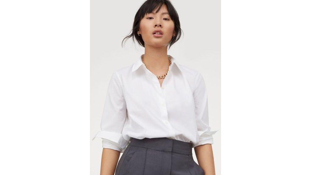 H&M Women White Formal Shirt