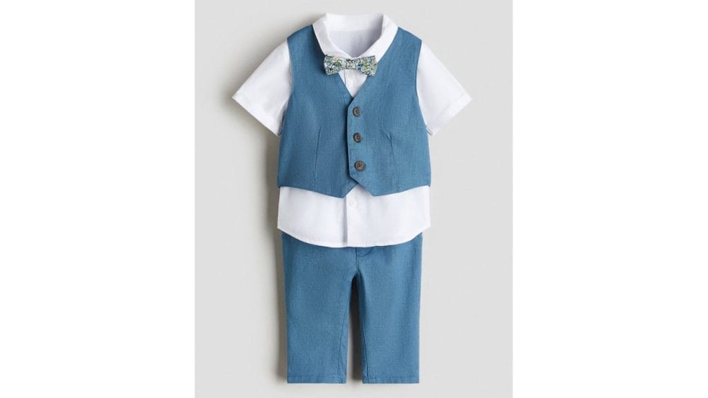 H&M4-Piece Linen-Blend Dressy Set
