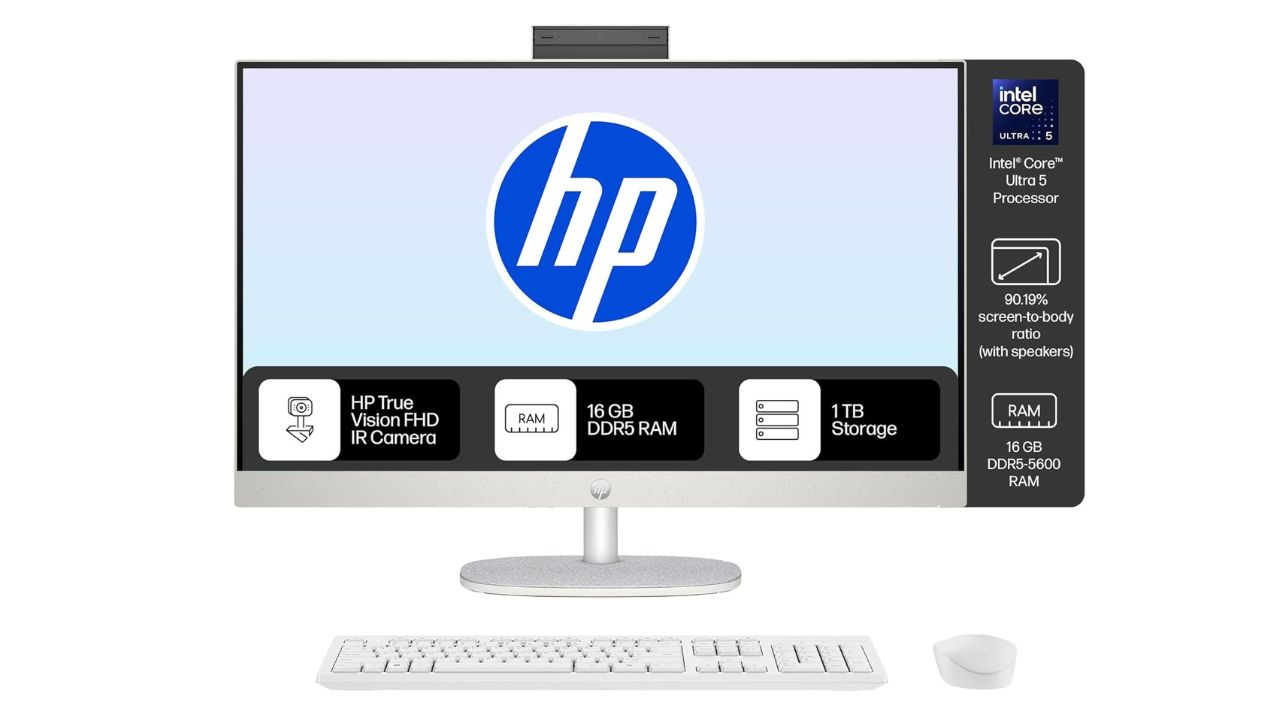HP All-in-One Intel Core Ultra 5 125U 27-inch FHD Desktop